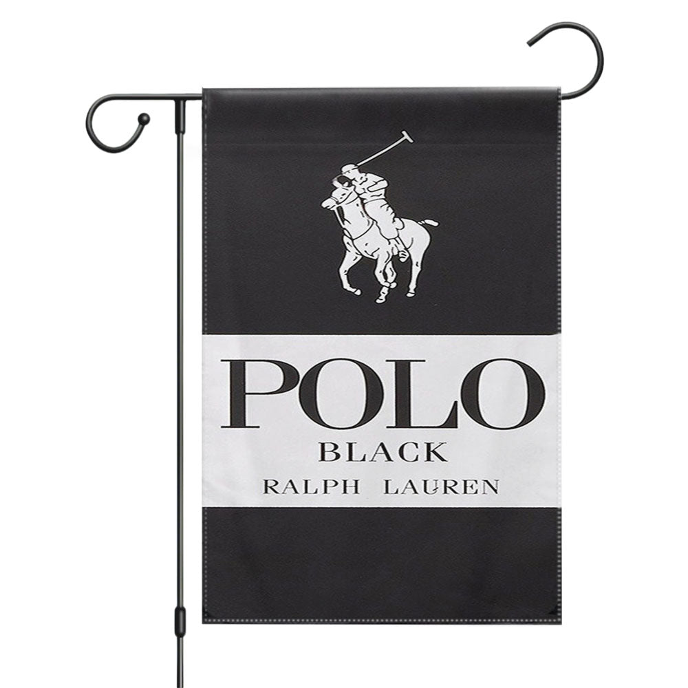 Polo Ralph Lauren Black Garden Flags Yard Outdoor Lawn 12 X 18