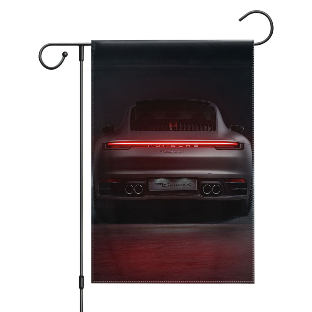 Porsche 911 Carrera S 2019 4K 2 Garden Flags Yard Outdoor Lawn 12 X 18