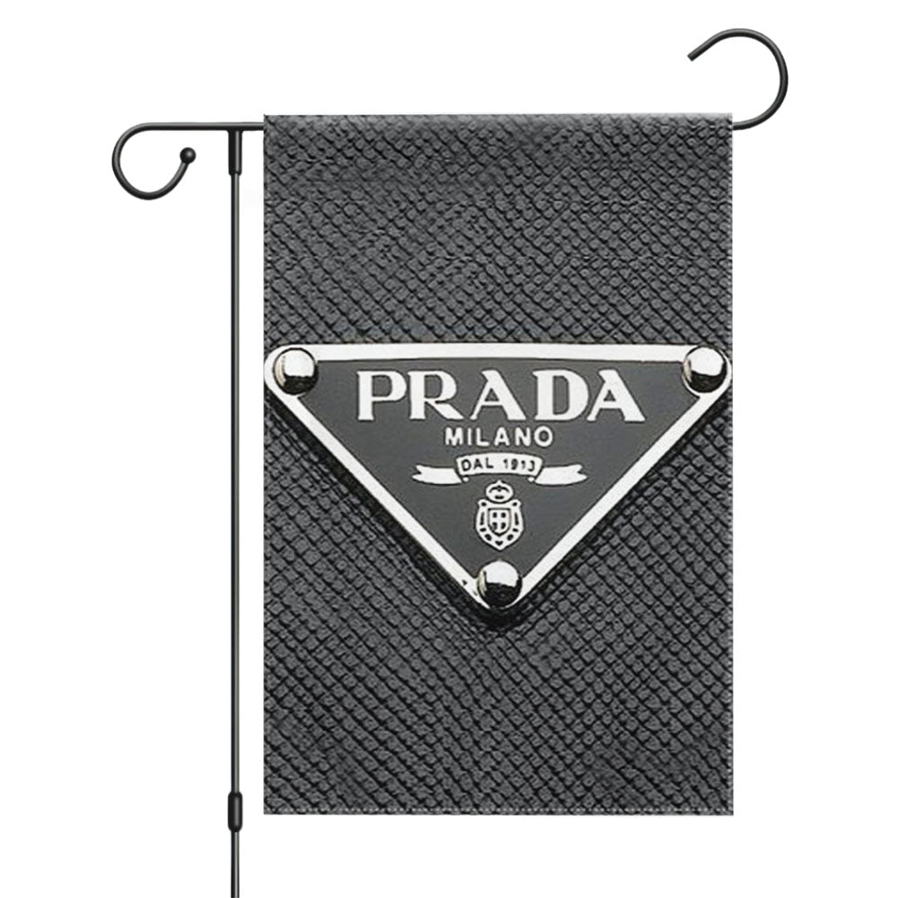 Prada Milano Leather Garden Flags Yard Outdoor Lawn 12 X 18