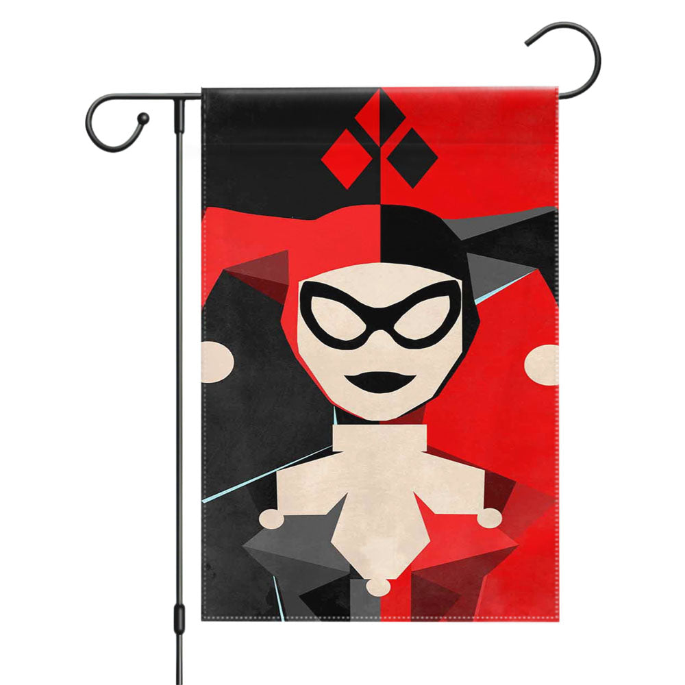 Quinn Batman Joker Diamond Garden Flags Yard Outdoor Lawn 12 X 18