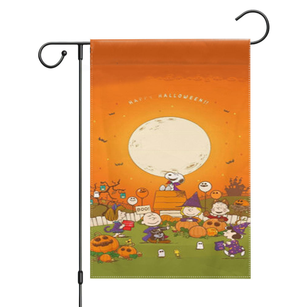 Snoopy Halloween Garden Flags Yard Outdoor Lawn 12 X 18