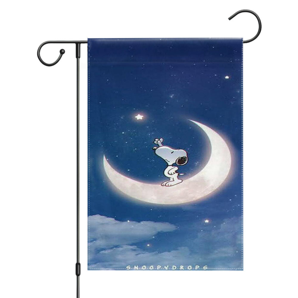 Snoopy Peanuts Pants Denim Pocket Garden Flags Yard Outdoor Lawn 12 X 18