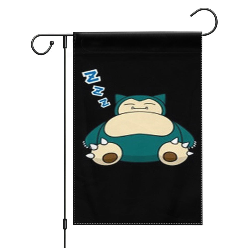 Snorlax Garden Flags Yard Outdoor Lawn 12 X 18