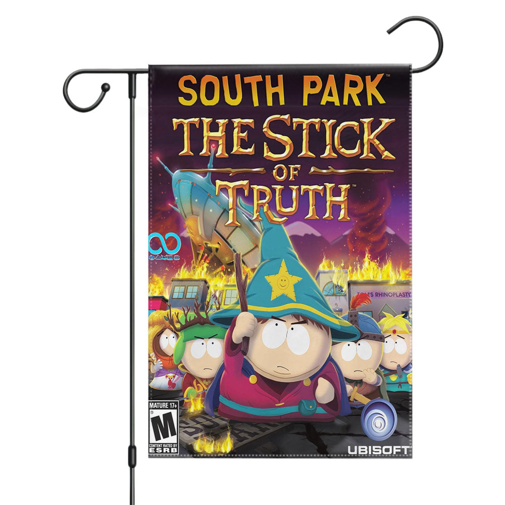 South Park The Stick Of Truth Cover Garden Flags Yard Outdoor Lawn 12 X 18