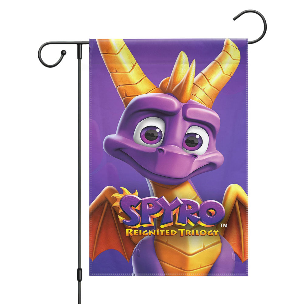 Spyro Reignited Trilogy Playstation Game Garden Flags Yard Outdoor Lawn 12 X 18
