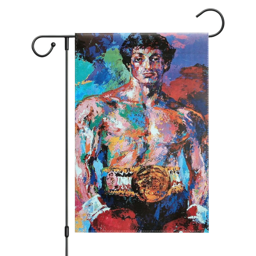 Stallone Rocky Balboa Art Garden Flags Yard Outdoor Lawn 12 X 18