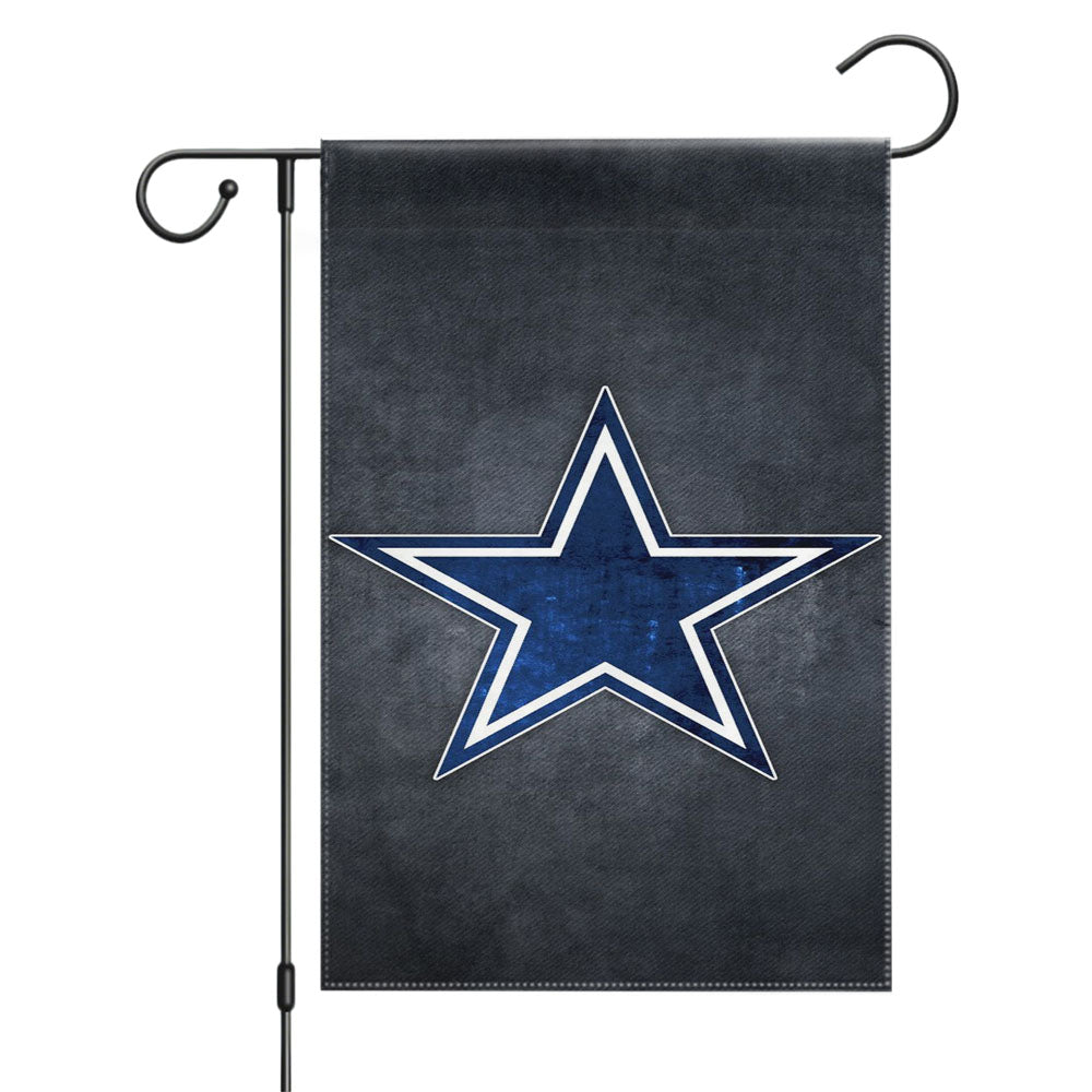 Star Symbol Dallas Cowboys Garden Flags Yard Outdoor Lawn 12 X 18
