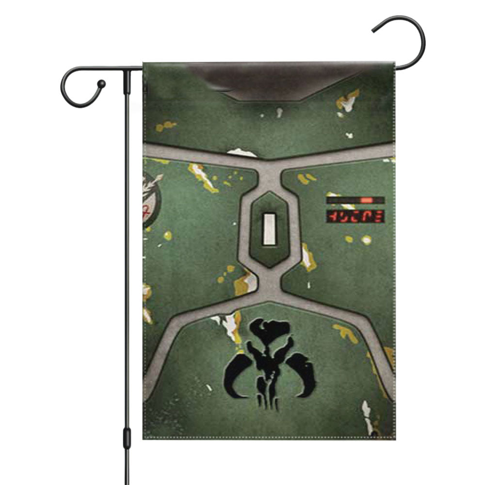 Star Wars Boba Fett Forces Shape Garden Flags Yard Outdoor Lawn 12 X 18