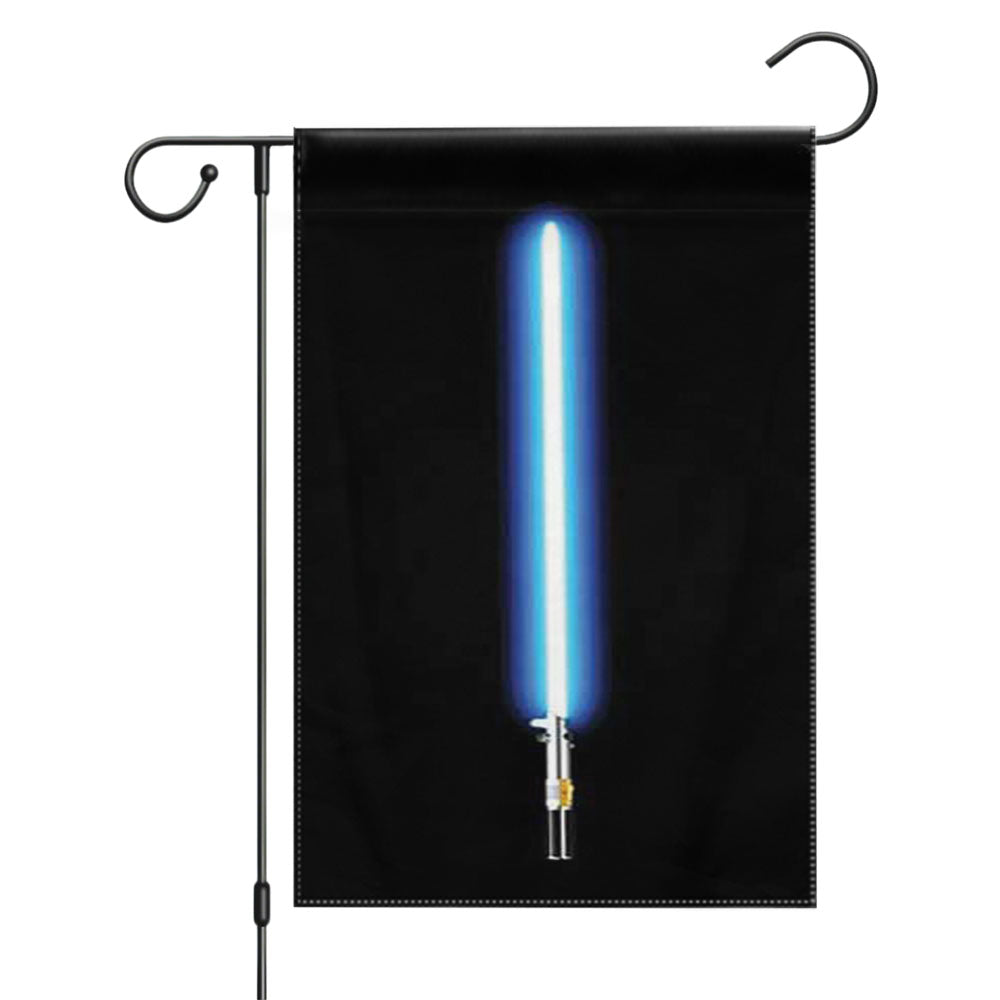 Stars Wars Lightsaber Blue Garden Flags Yard Outdoor Lawn 12 X 18