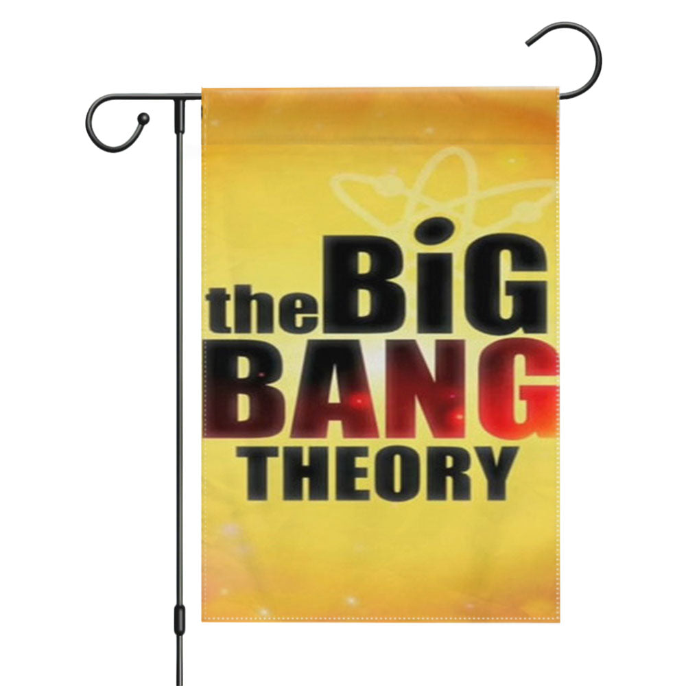 The Big Bang Theory Cartoon Wallpaper Garden Flags Yard Outdoor Lawn 12 X 18