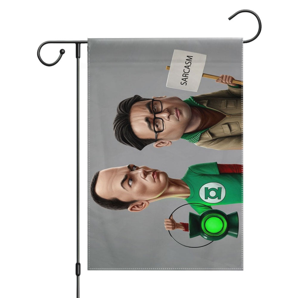 The Big Bang Theory Movie Sheldon Cooper Schrodingers Cat Garden Flags Yard Outdoor Lawn 12 X 18