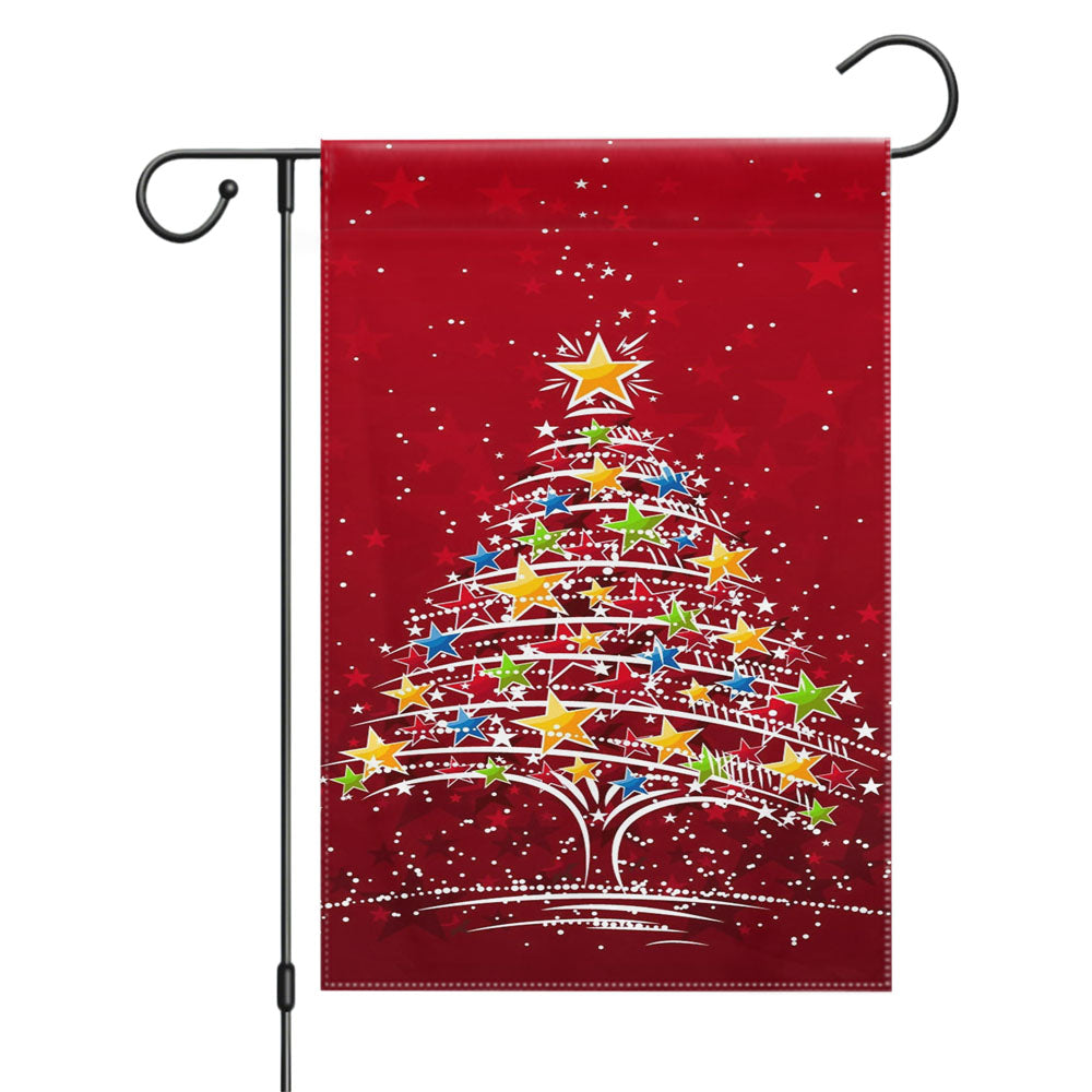 The Christmas Tree 4 Garden Flags Yard Outdoor Lawn 12 X 18