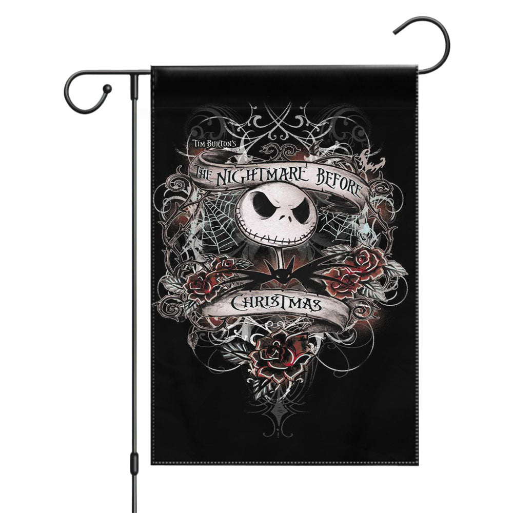 The Nightmare Before Christmas Disney 1 Garden Flags Yard Outdoor Lawn 12 X 18