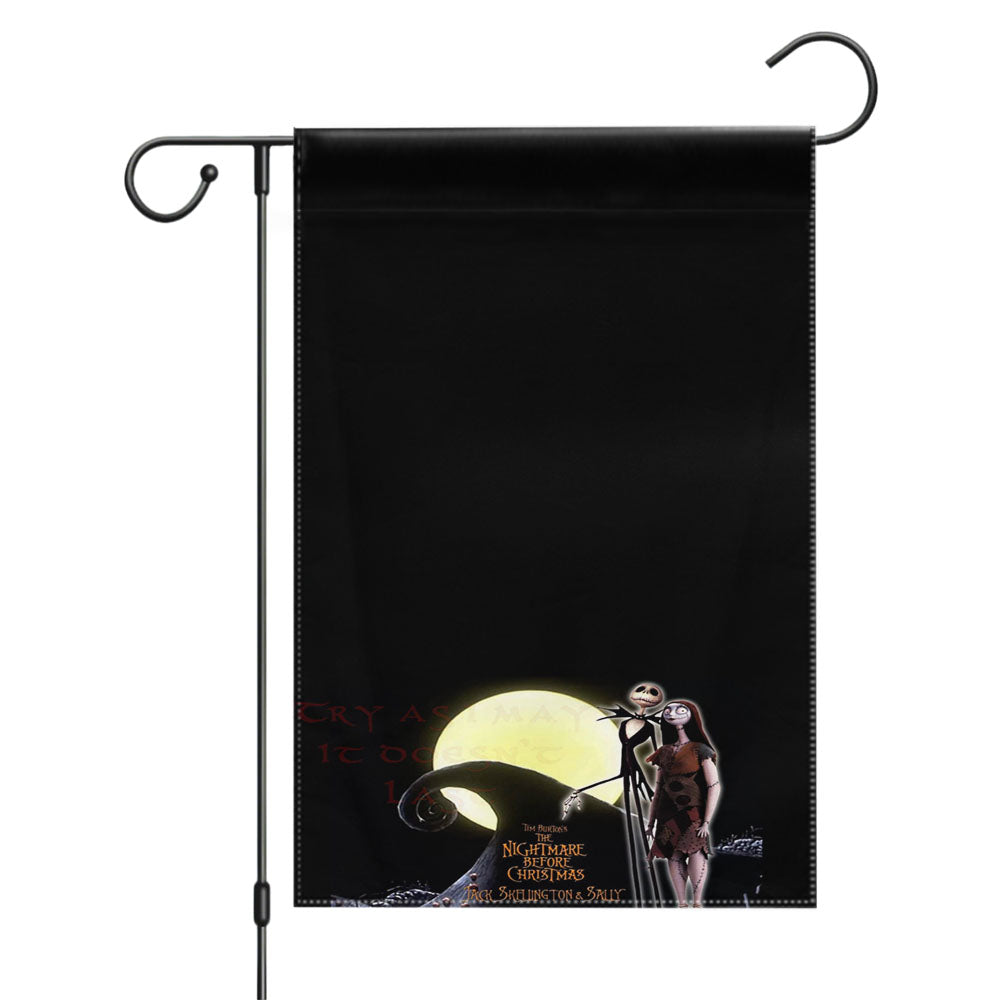 The Nightmare Before Christmas Disney 28 Garden Flags Yard Outdoor Lawn 12 X 18