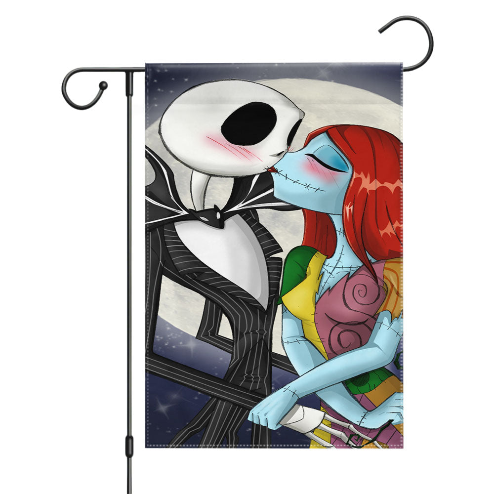 The Nightmare Before Christmas Disney 4 Garden Flags Yard Outdoor Lawn 12 X 18