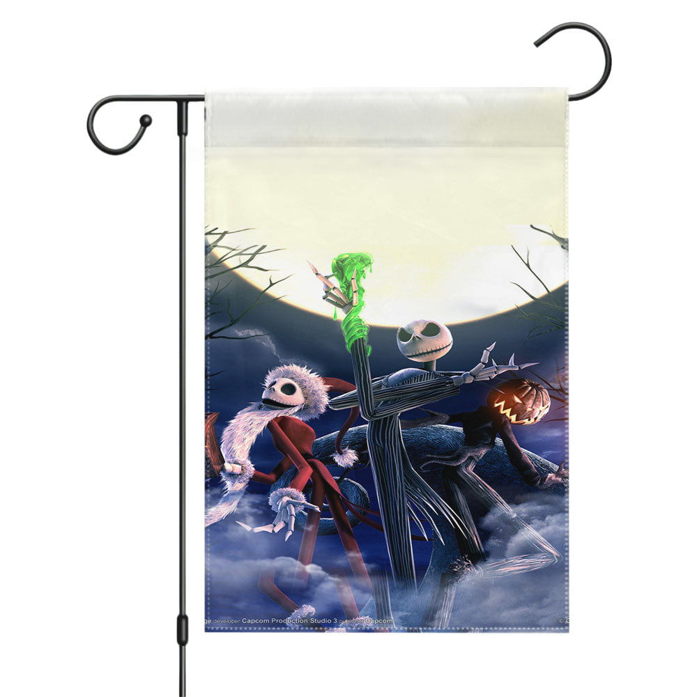 The Nightmare Before Christmas Disney 5 Garden Flags Yard Outdoor Lawn 12 X 18