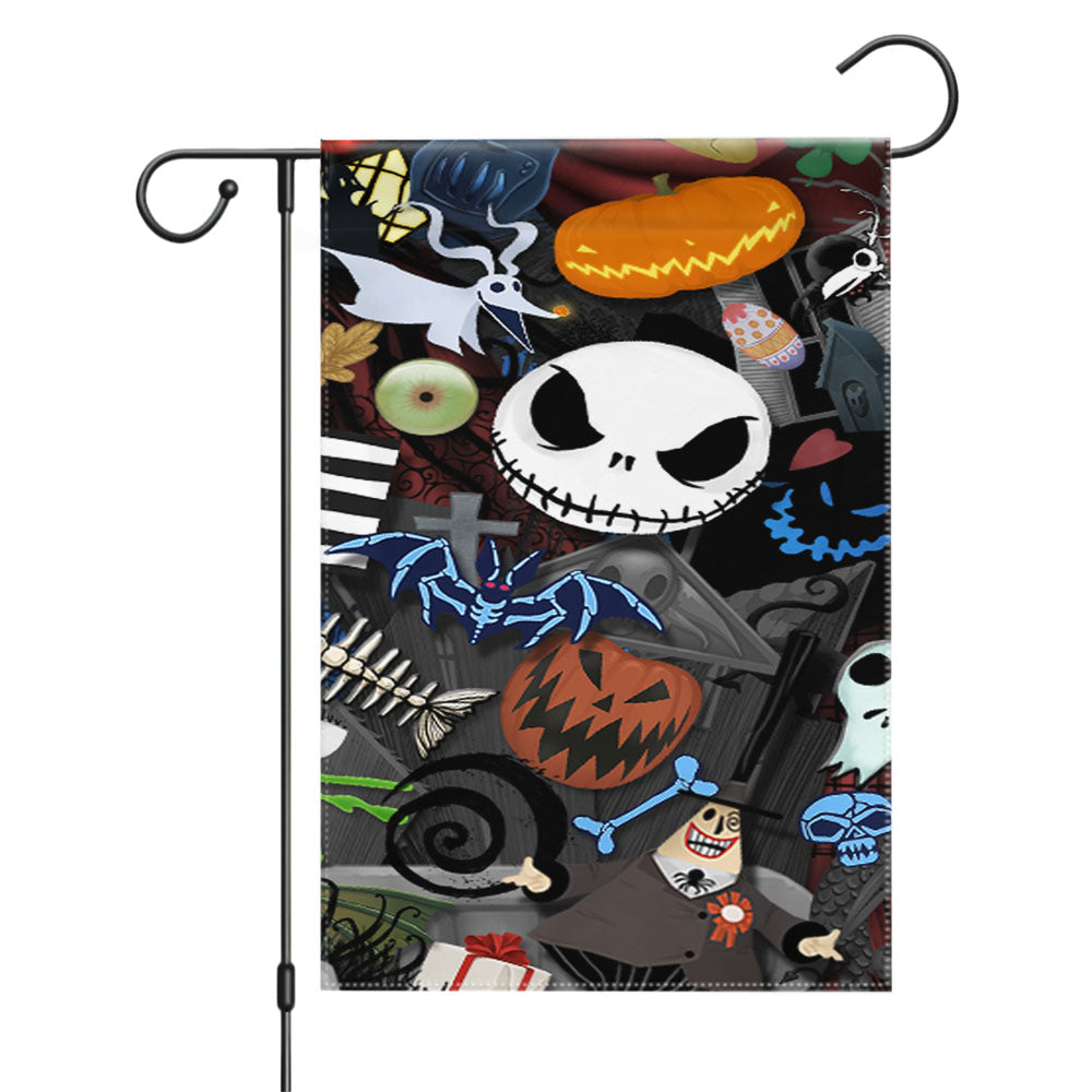 The Nightmare Before Christmas Disney 8 Garden Flags Yard Outdoor Lawn 12 X 18