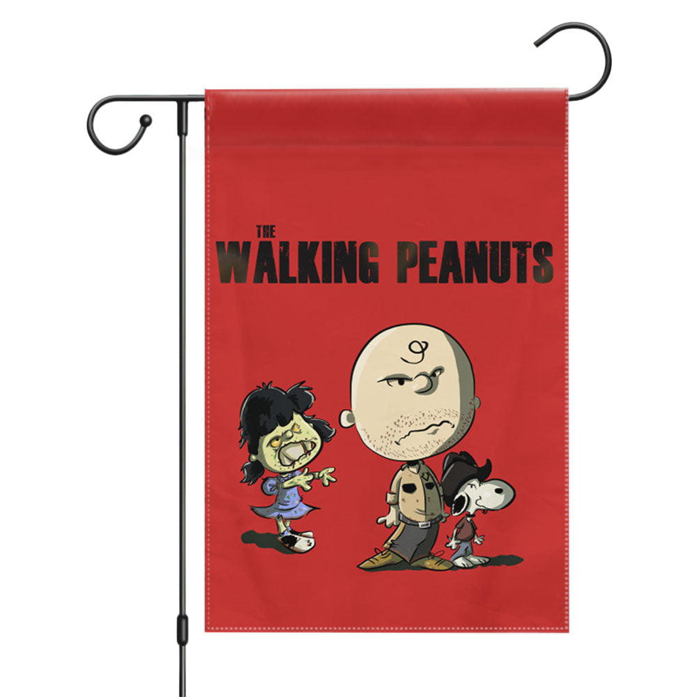 The Walking Peanuts Garden Flags Yard Outdoor Lawn 12 X 18