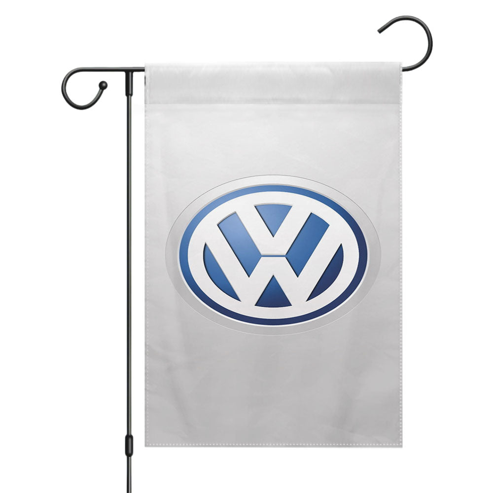 Volkswagen Logo Garden Flags Yard Outdoor Lawn 12 X 18