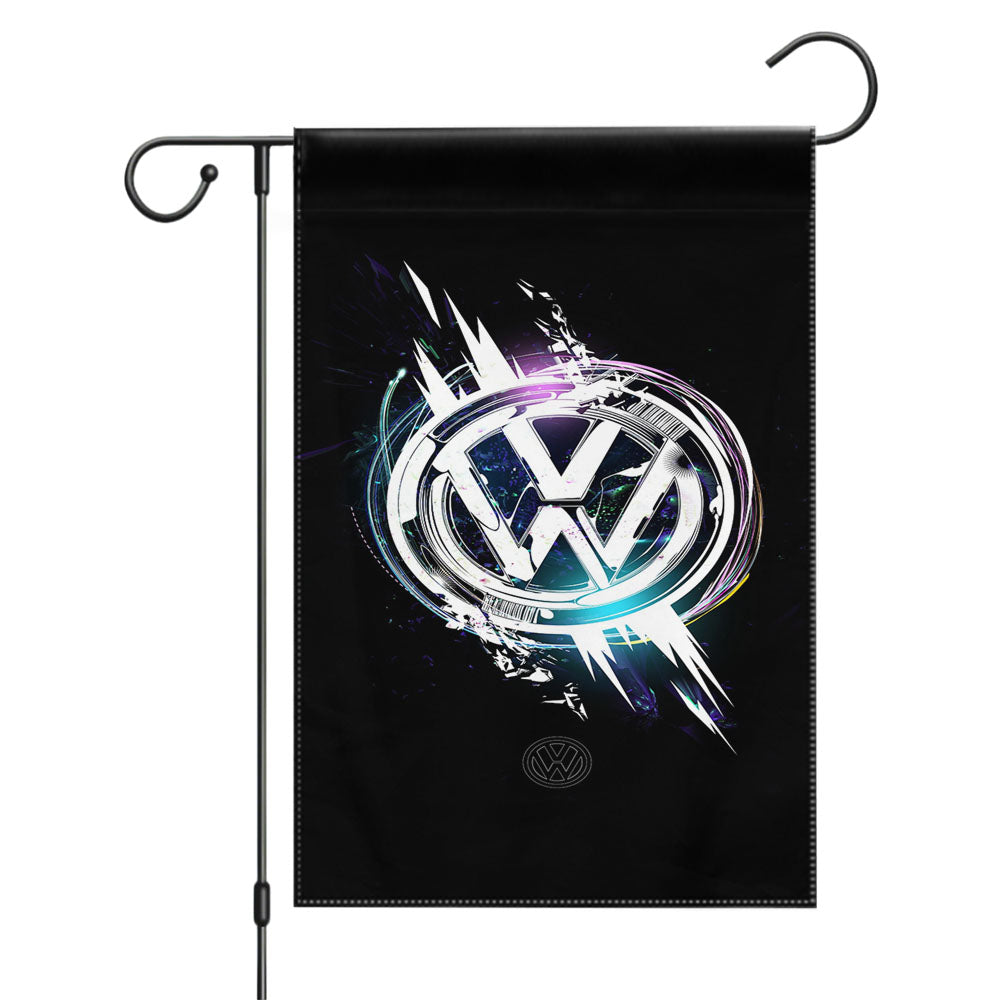 Vw Logo Wallpaper Garden Flags Yard Outdoor Lawn 12 X 18
