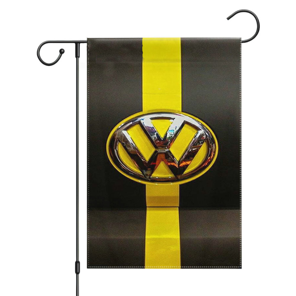Vw Volkswwagen Hood Emblem Garden Flags Yard Outdoor Lawn 12 X 18