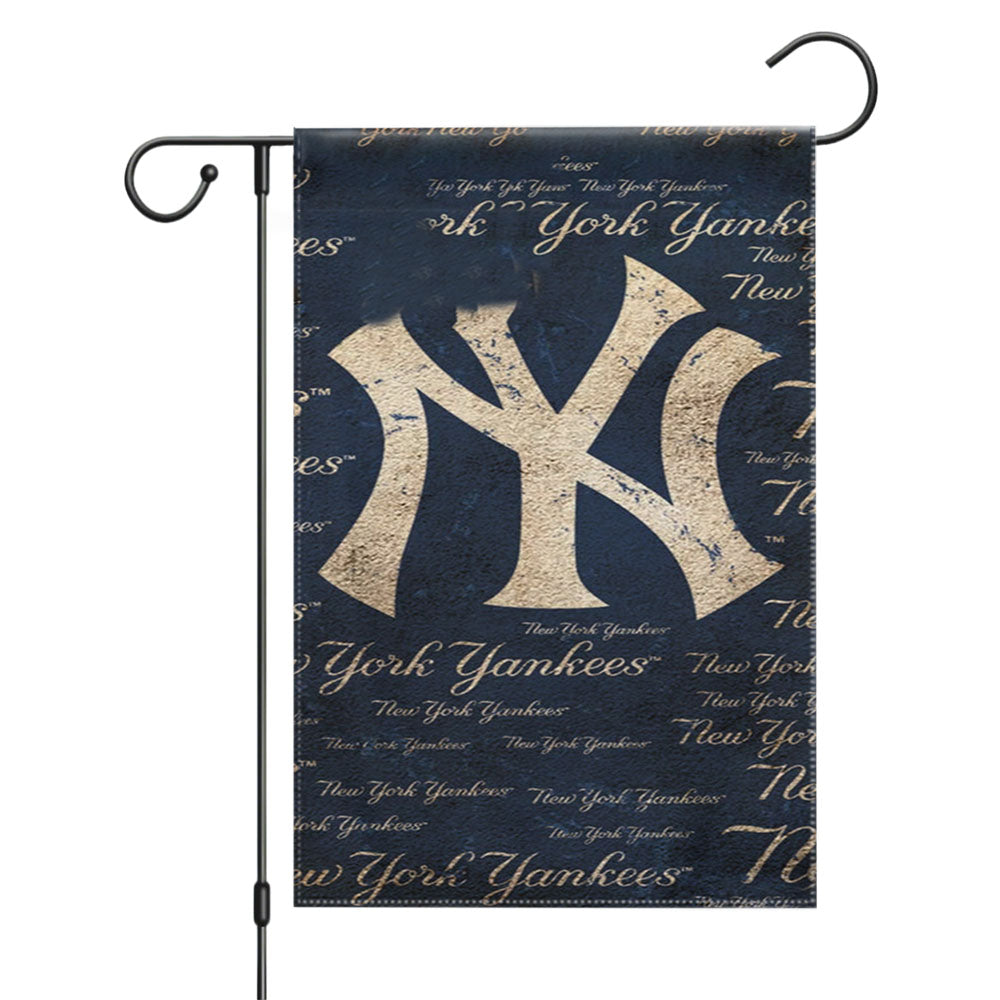 Yankees Baseball Logo Garden Flags Yard Outdoor Lawn 12 X 18