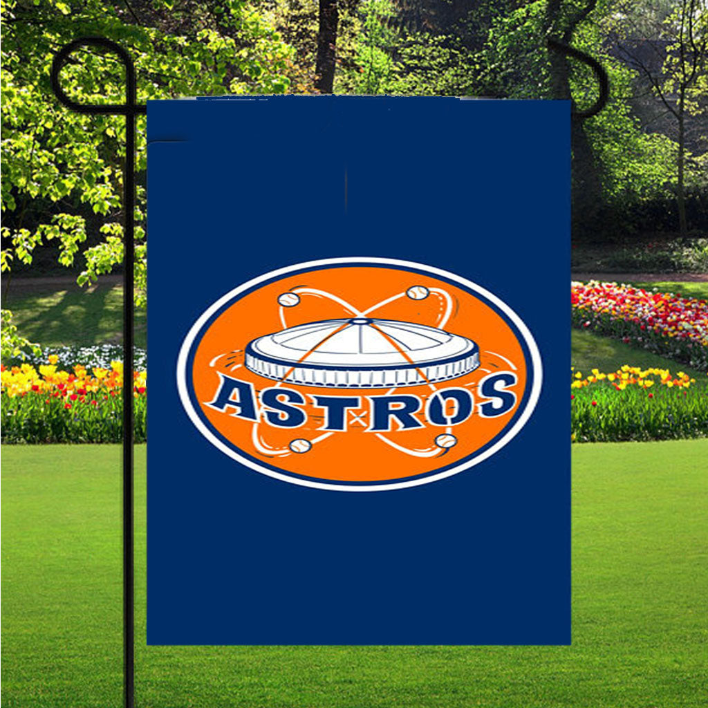 Houston Astros Logo Garden Flag Outdoor Lawn 12X18 Inch
