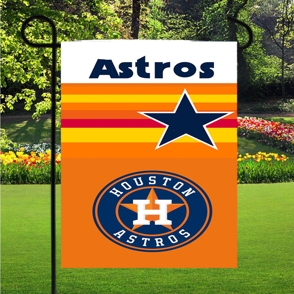 Houston Astros Mlb 4 Garden Flag Outdoor Lawn 12X18 Inch
