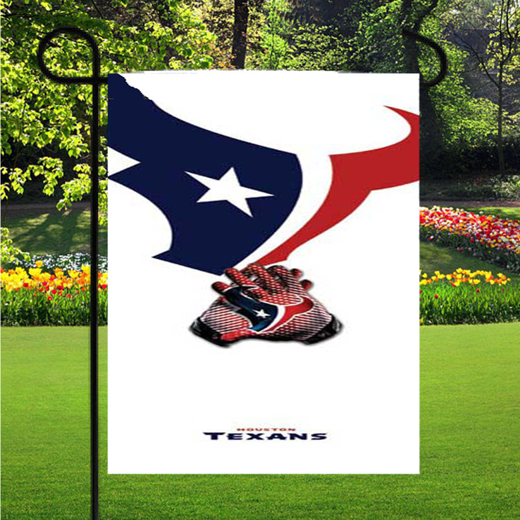 Houston Texans Gloves Garden Flag Outdoor Lawn 12X18 Inch