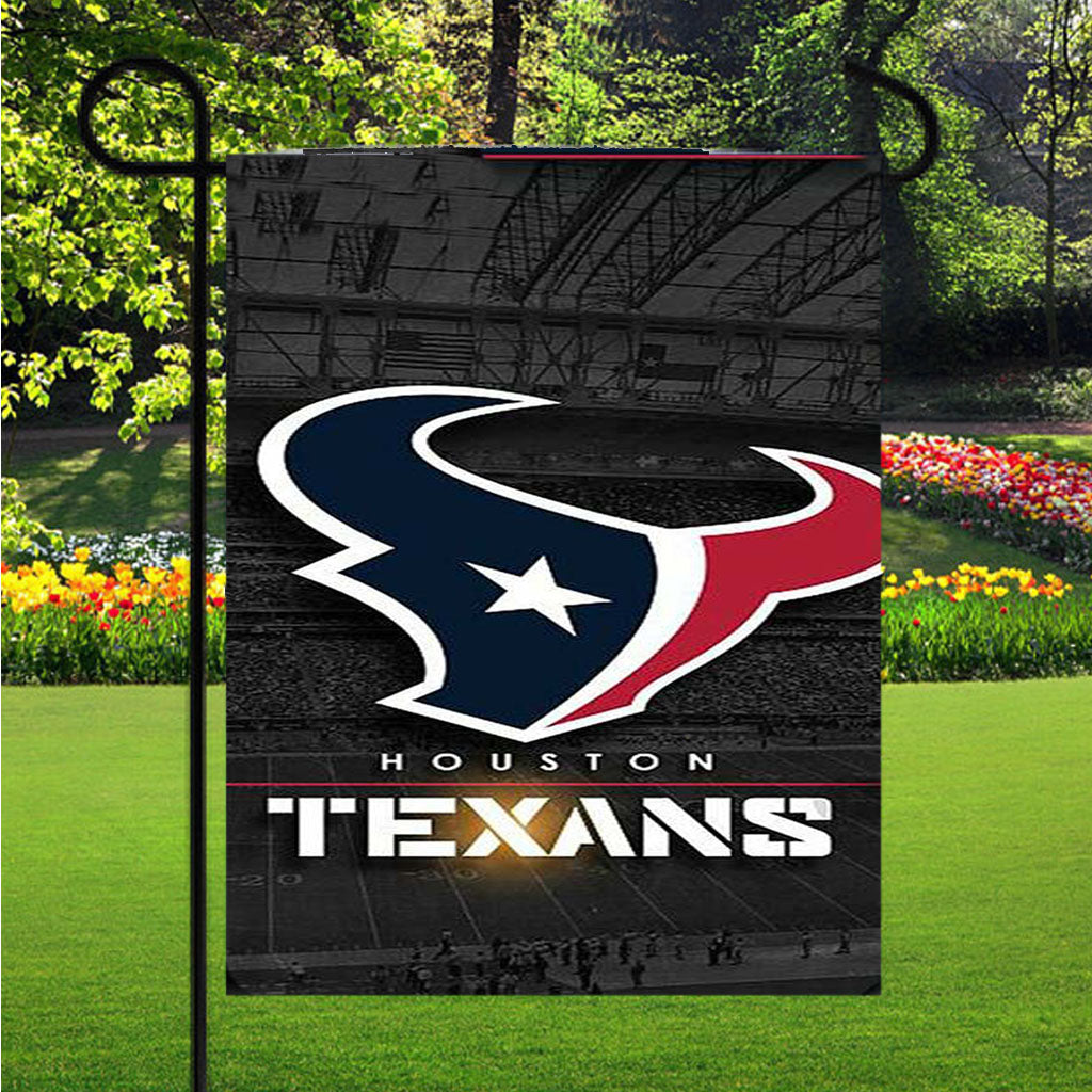 Houston Texans Icon Garden Flag Outdoor Lawn 12X18 Inch