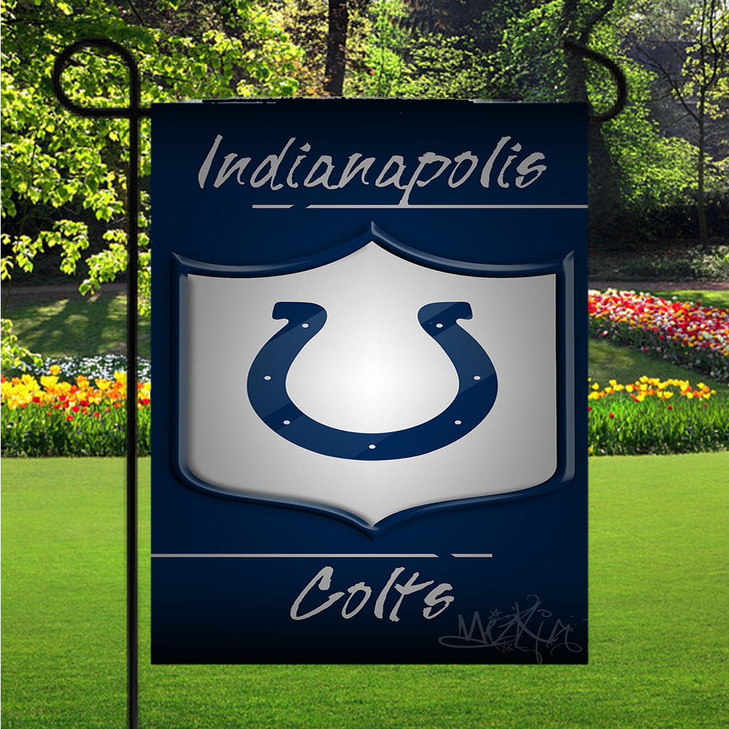 Indianapolis Colts, Afc, Andrew Luck Garden Flag Outdoor Lawn 12X18 Inch