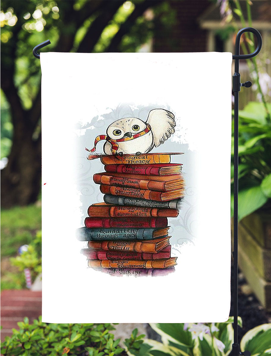 Hedwig Harry Potter Owl Garden Flag Outdoor Lawn 12X18 Inch