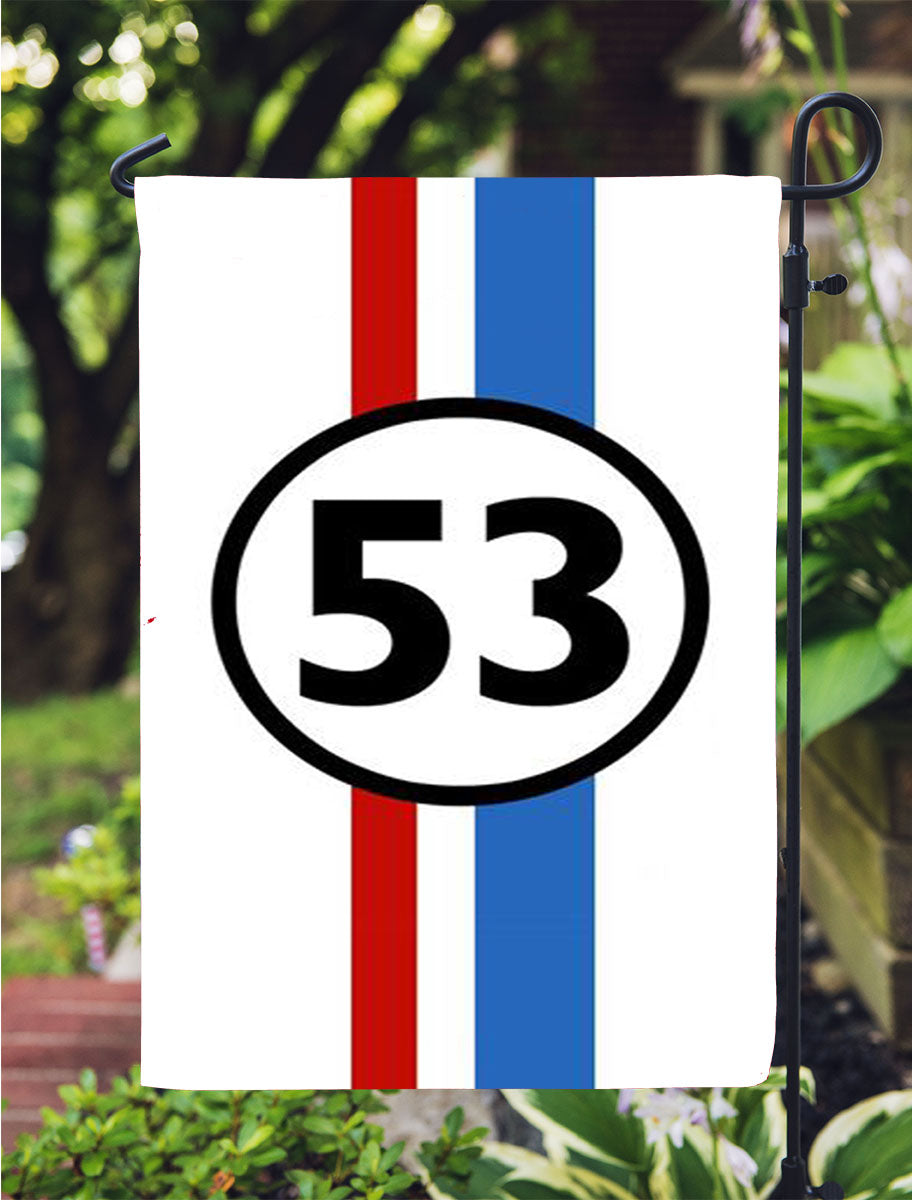 Herbie 53 Garden Flag Outdoor Lawn 12X18 Inch