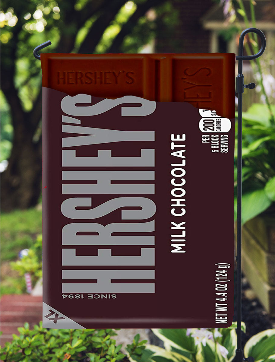 Hershey Milk Chocolate Candy Bar Xl Garden Flag Outdoor Lawn 12X18 Inch