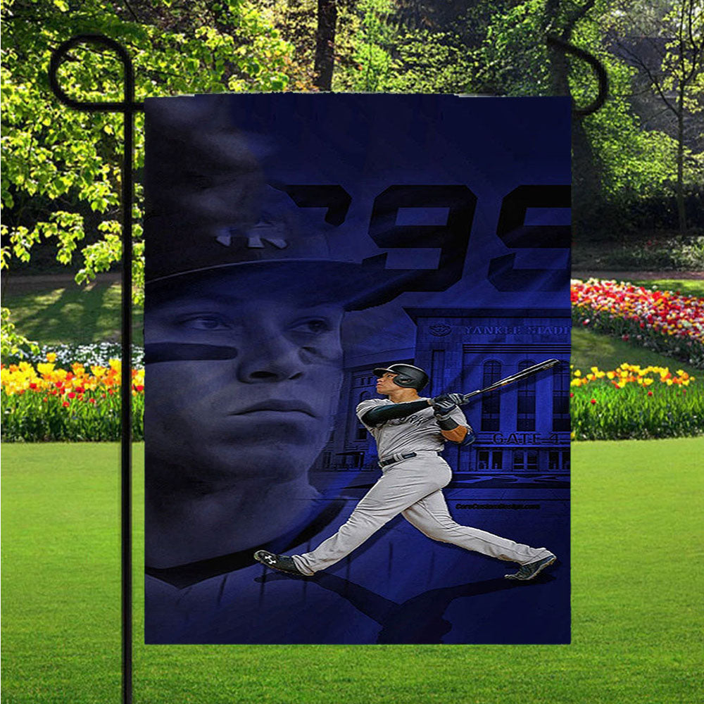 Aaron Judge Yankees 1 Garden Flag Yard Sign Outdoor Lawn 12 X 18 inch
