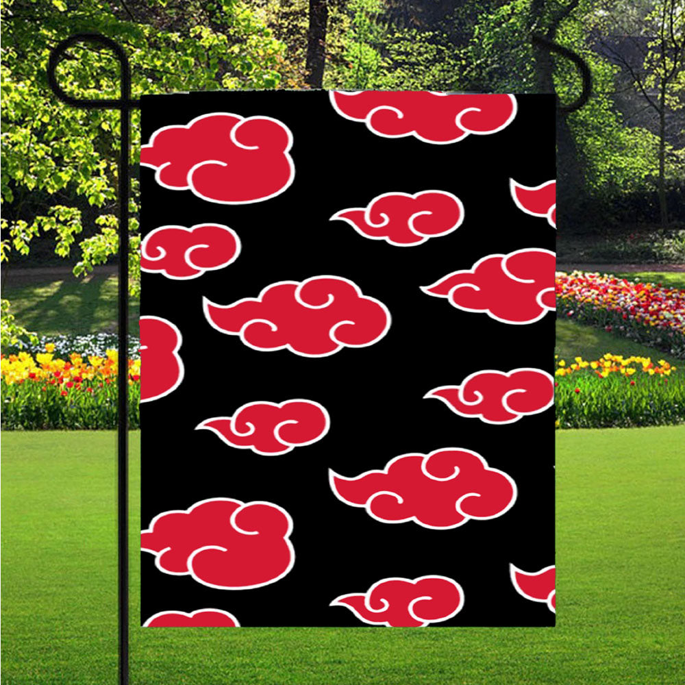 Akatsuki Art Pattern Garden Flag Yard Sign Outdoor Lawn 12 X 18 inch