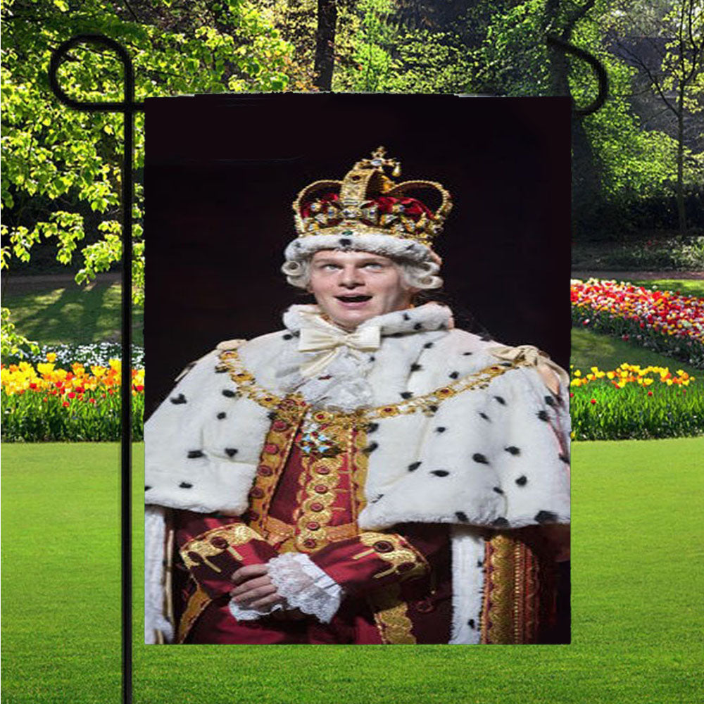 Hamilton Broadway King George Iii Garden Flag Outdoor Lawn 12 X 18 Inch