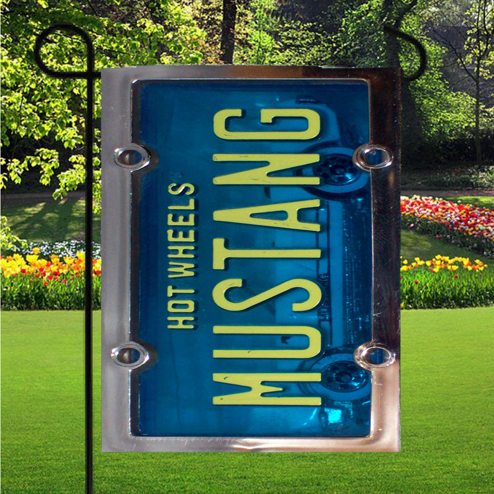Hot Wheels Mustang Garden Flag Outdoor Lawn 12 X 18 Inch