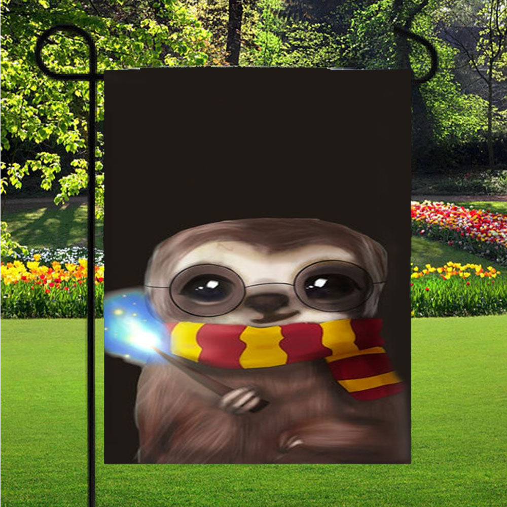 Harry Sloth Garden Flag Yard Sign Outdoor Lawn 12 X 18 inch