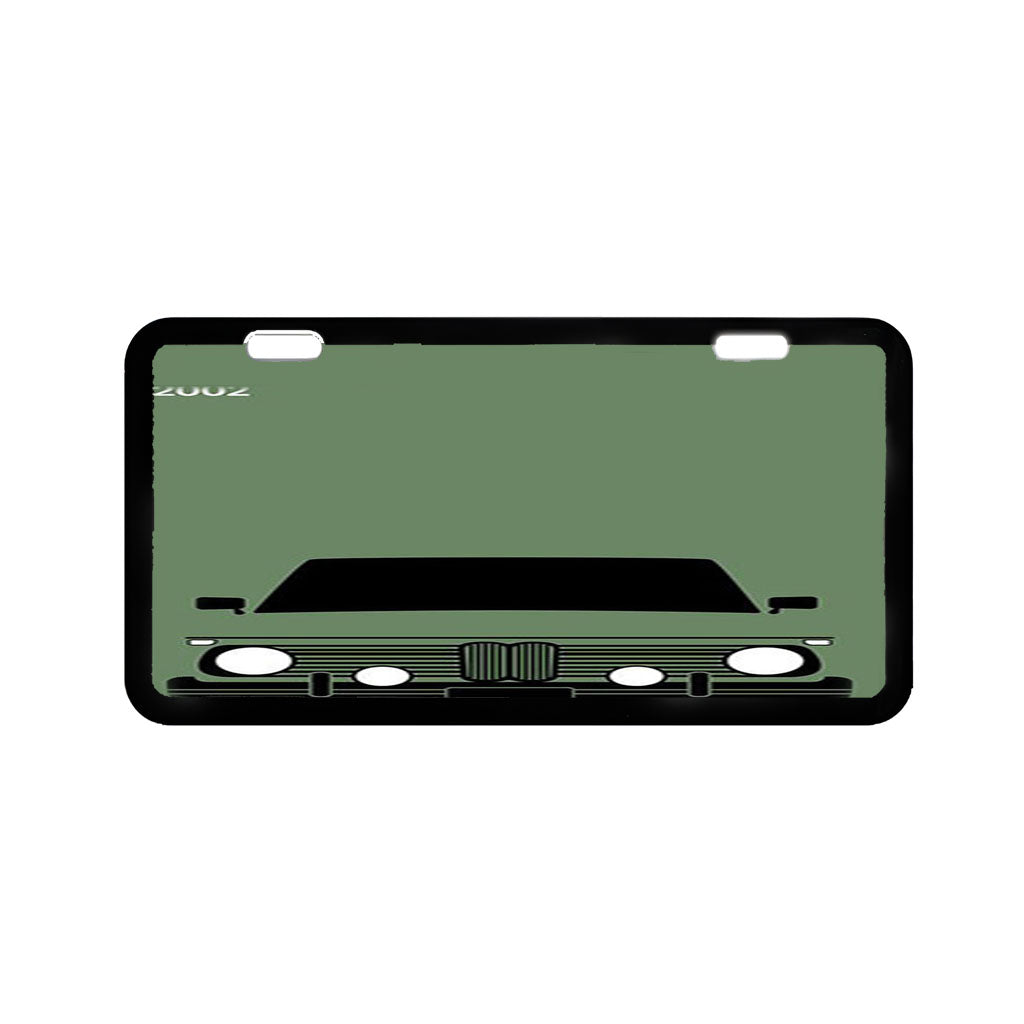 911R White Porsche Vehicle License Plate Cover