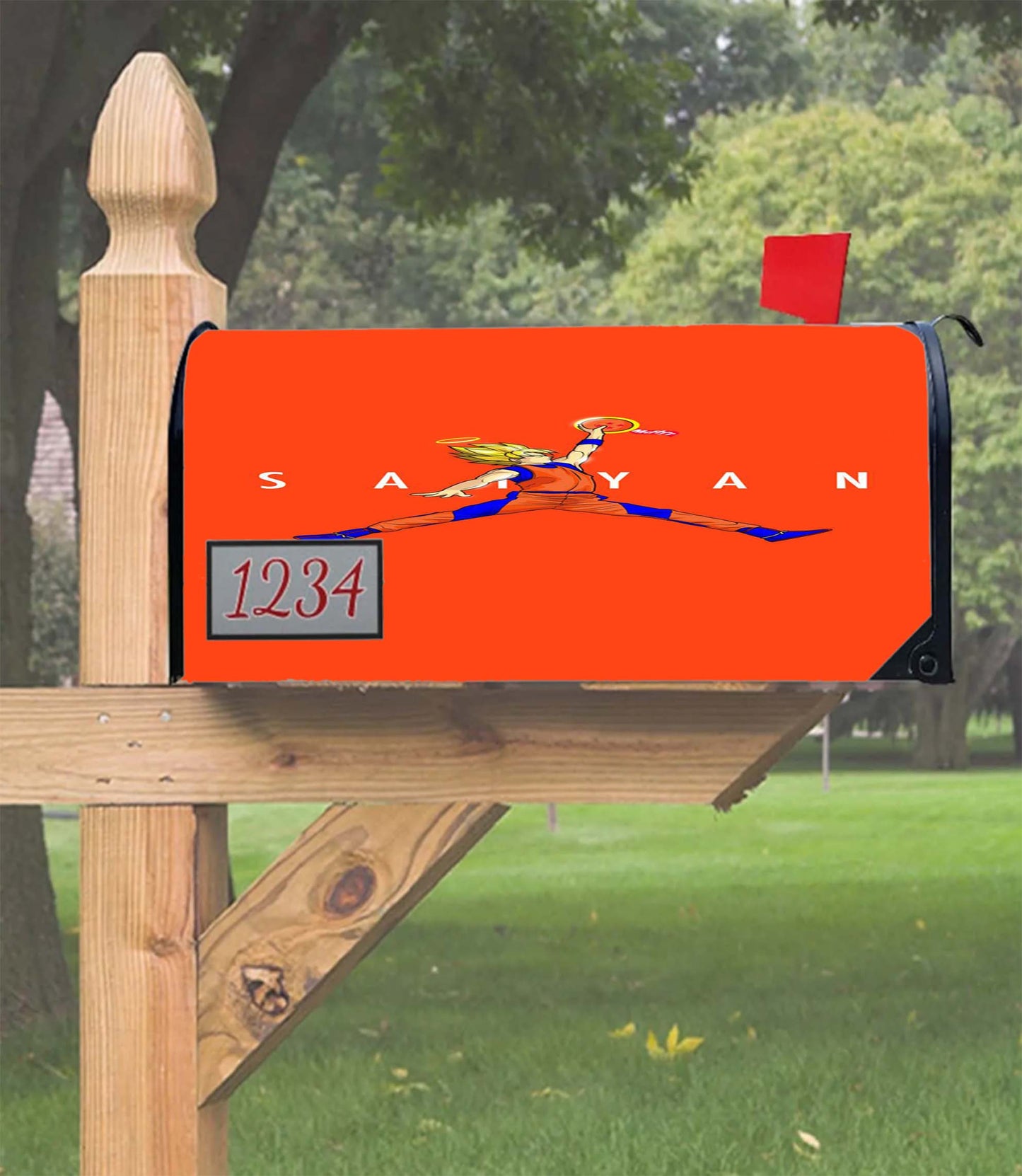 Air Jordan Goku Saiyan Mailbox Cover