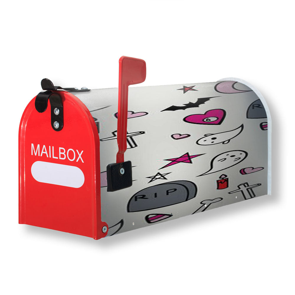 A Creepy Cute Halloween Magnetic Mailbox Cover - 18.0" x 21.0"