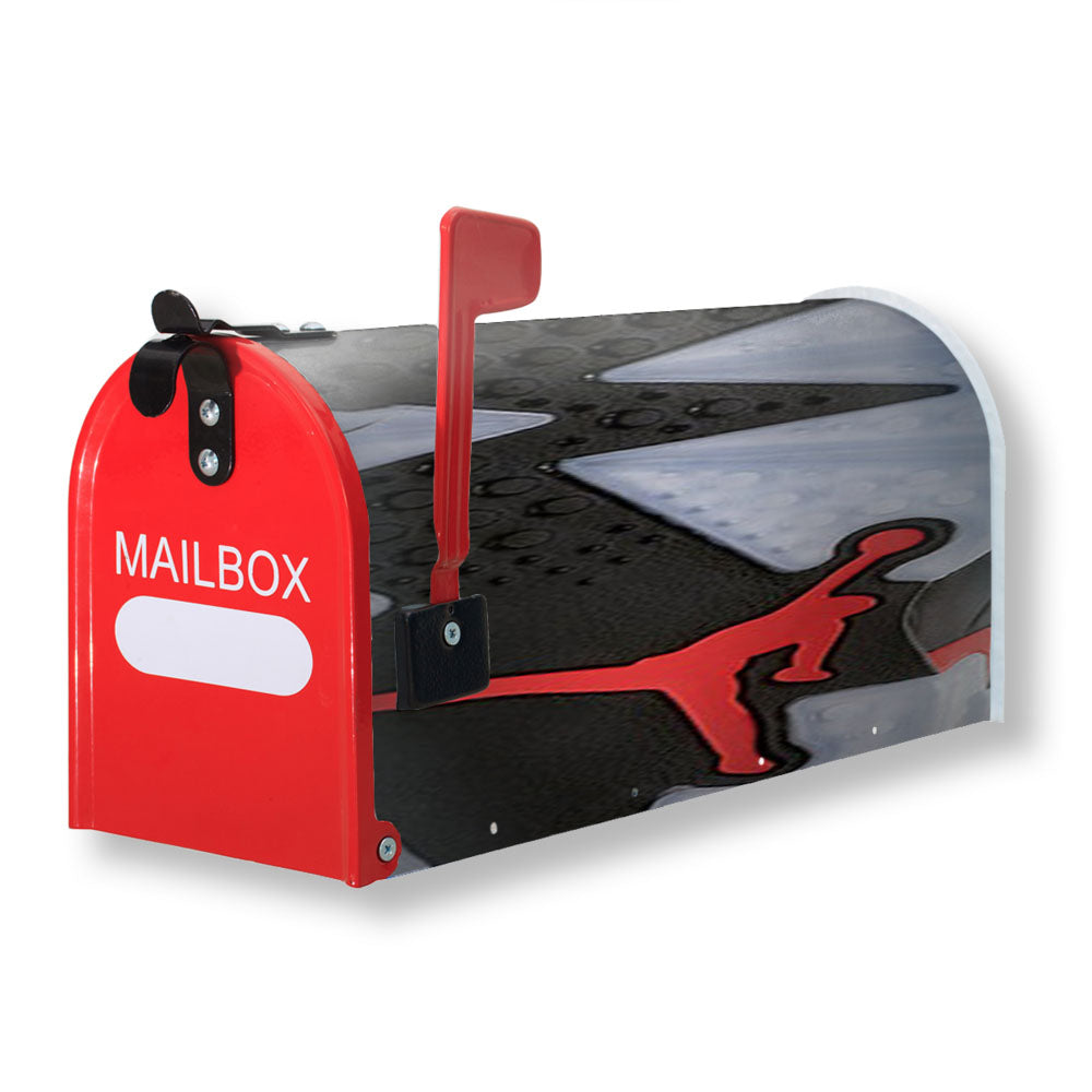 Air Jordan Black Red Sole Magnetic Mailbox Cover - 18.0" x 21.0"