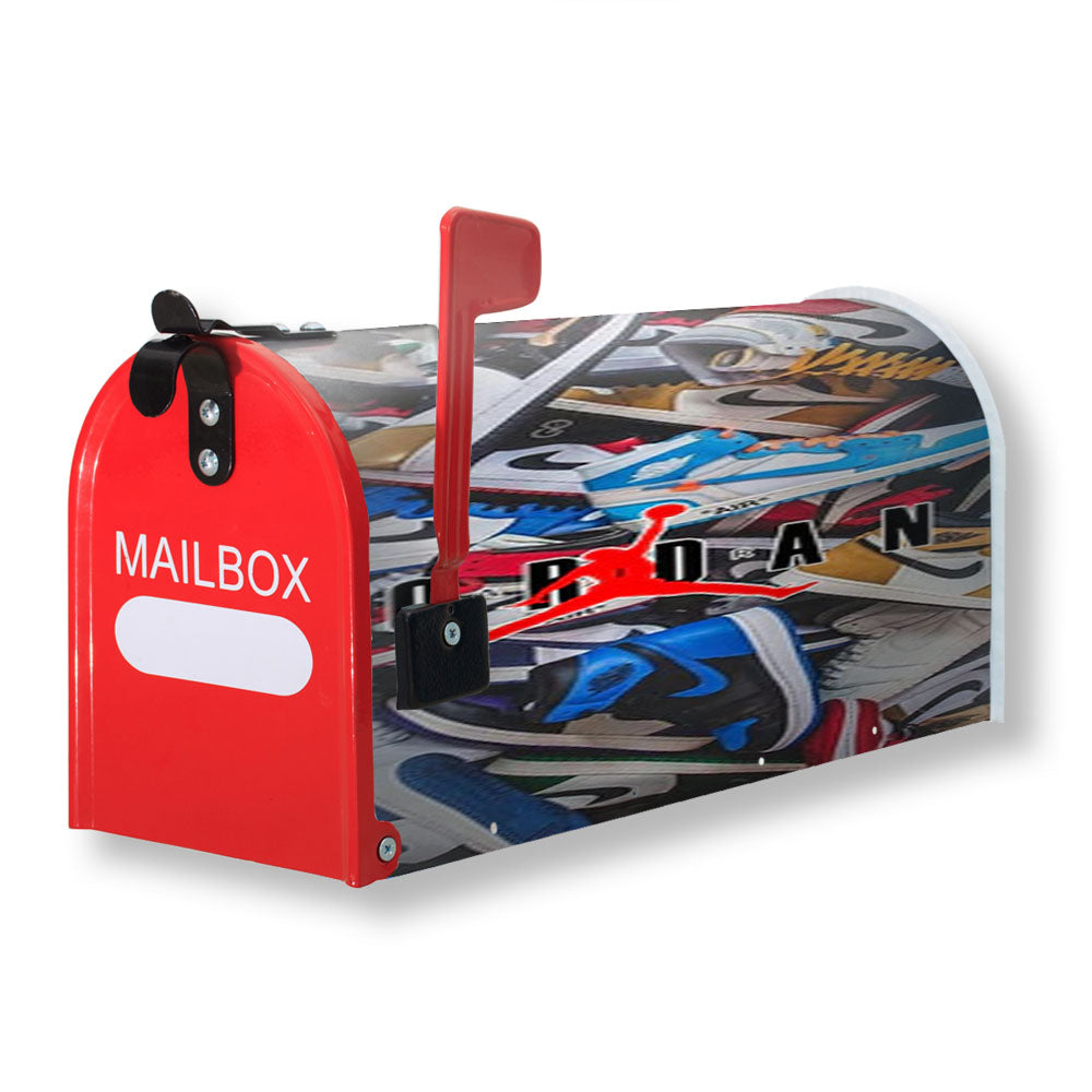 Air Jordan Shoes Pattern Logo Magnetic Mailbox Cover - 18.0" x 21.0"