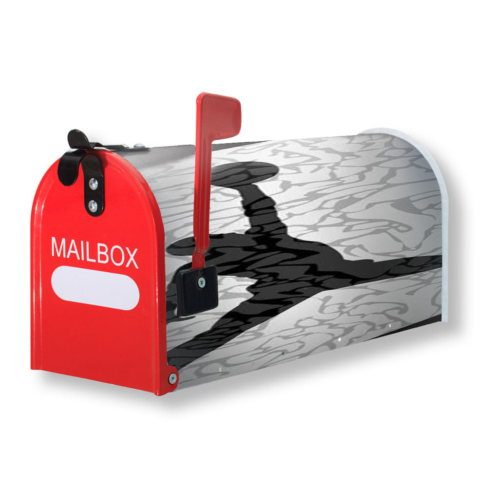 Air Jordan White Texture Magnetic Mailbox Cover - 18.0" x 21.0"