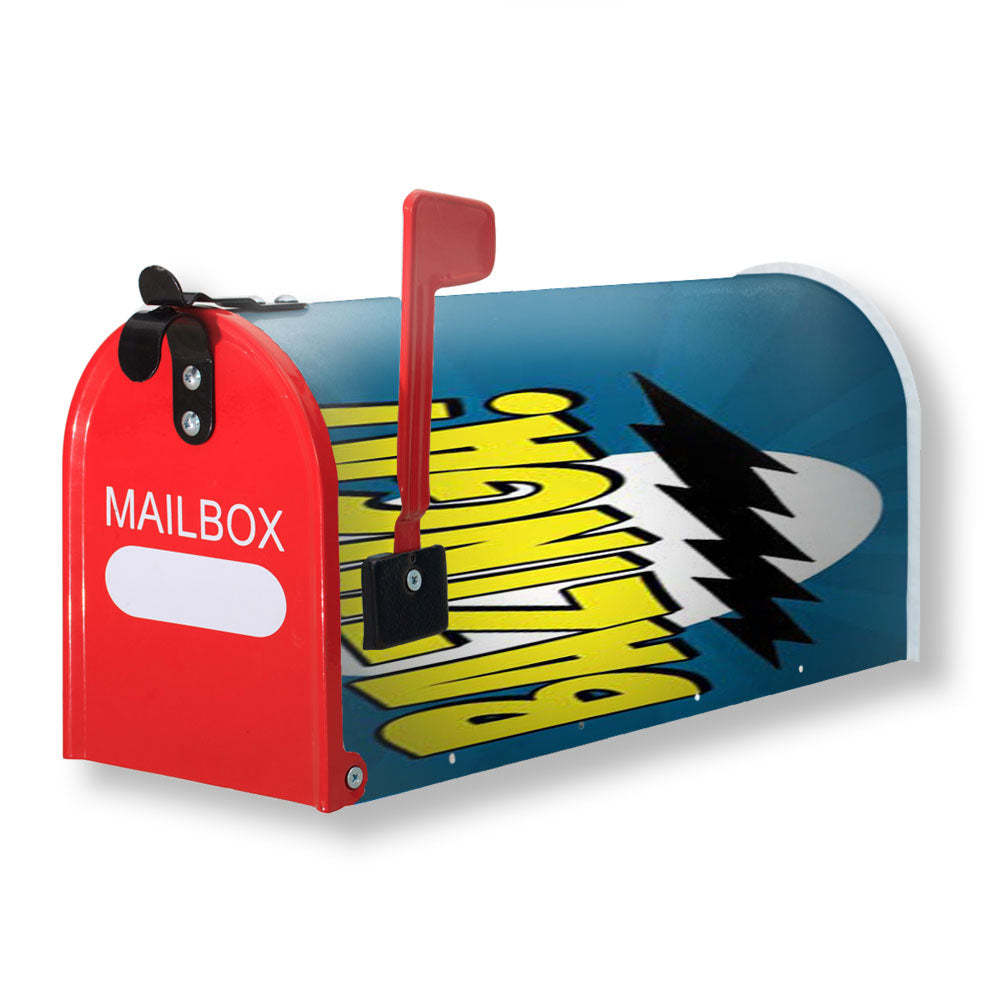 Big Bang Theory Bazinga Blue Magnetic Mailbox Cover - 18.0" x 21.0"
