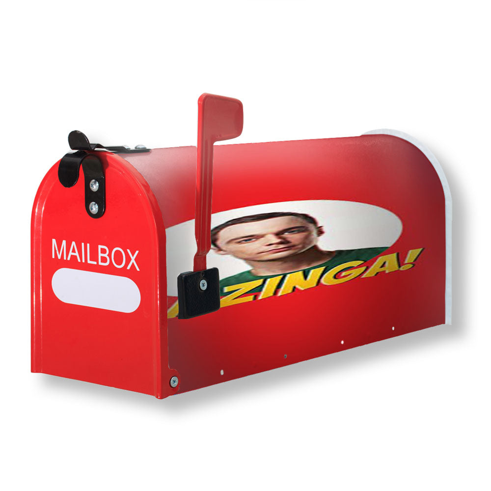 Big Bang Theory Bazinga Red Sheldon Magnetic Mailbox Cover - 18.0" x 21.0"