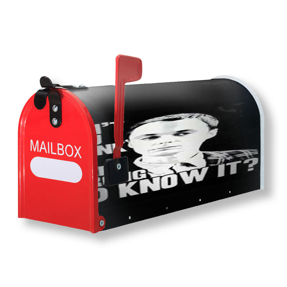 Big Bang Theory Sheldon Quote Blk Magnetic Mailbox Cover - 18.0" x 21.0"