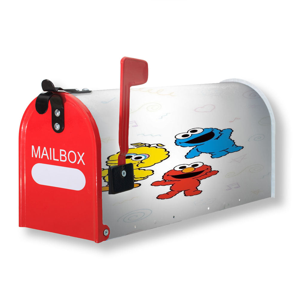 Big Bird Elmo Cookie Monster Magnetic Mailbox Cover - 18.0" x 21.0"