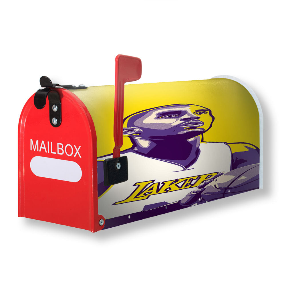 Black Mamba Lakers Kobe Bryant Nba Magnetic Mailbox Cover - 18.0" x 21.0"